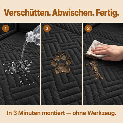 Festpfote™ Hundeliege fürs Auto mit festem Boden
