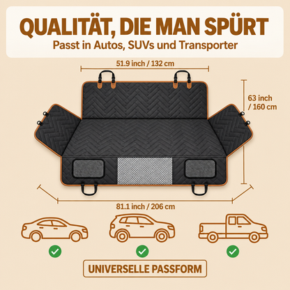 Festpfote™ Hundeliege fürs Auto mit festem Boden